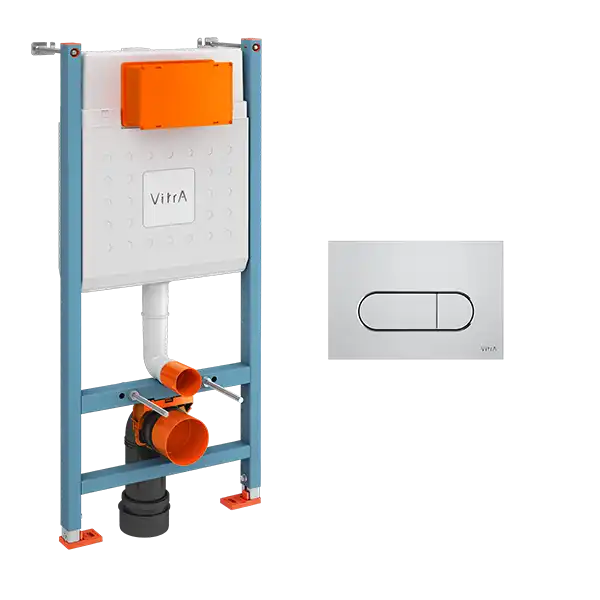Инсталляция для унитаза Vitra V-Fix Core 732-5800-01 с панелью смыва 40-2280 хром фото 1