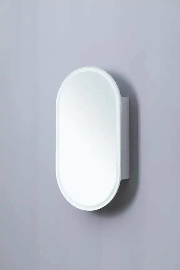 Зеркальный шкаф Aquanet Монте 50 белый, с LED подсветкой, 344787 фото 8