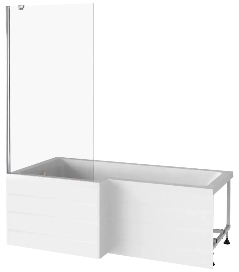 Шторка для ванны Good Door SCREEN BS-90-C-CH 90 см, ПД00098, профиль Хром, стекло Прозрачное фото 3