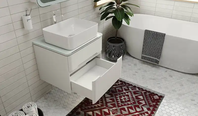 Тумба под раковину Jorno BOSKO 60 Bos.01.60/P/W Белая фото 6