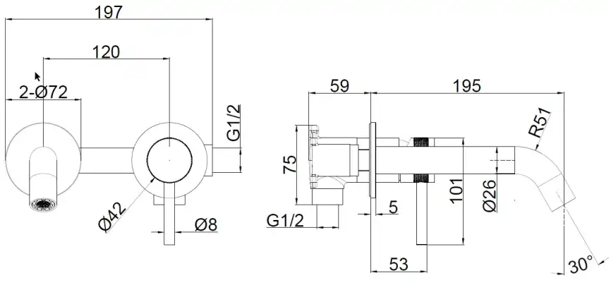 Смеситель для раковины Allen Brau Priority 5.31030-GB (с внутренней частью) золото браш фото 2