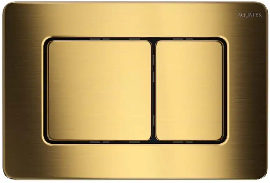 Кнопка смыва Aquatek KDI-0000041, Титановое золото фото 1
