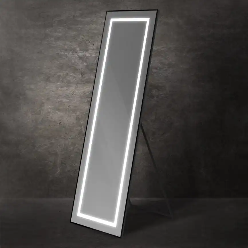 Интерьерное зеркало напольное BelBagno SPC-KRAFT-555-1700-TCH-PIA-NERO фото 5