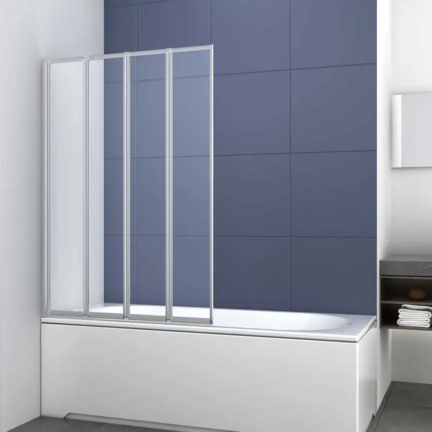 Шторка для ванны Vincea VSB 100 см, VSB-31100CL, профиль Хром, стекло Прозрачное фото 1