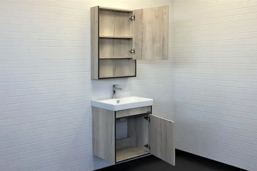 Зеркало-шкаф Comforty Вена 55 Дуб дымчатый, 00-00009271 фото 7