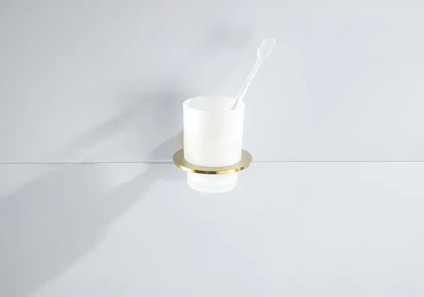 Стакан для ванной Aquatek Оберон AQ4204BG, Золото матовое фото 4