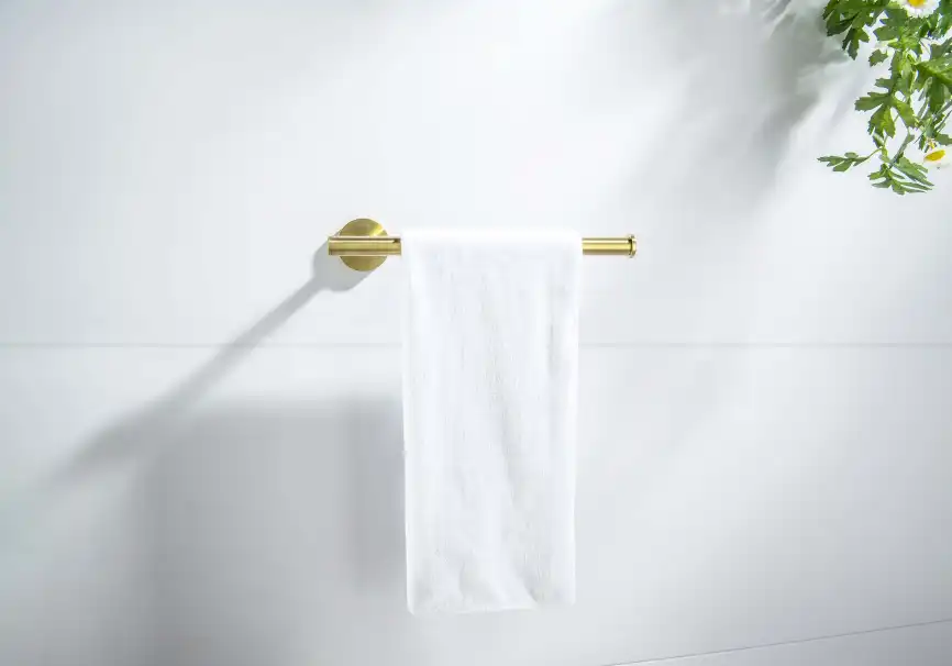 Держатель полотенец Aquatek Оберон AQ4219BG, Золото матовое фото 3