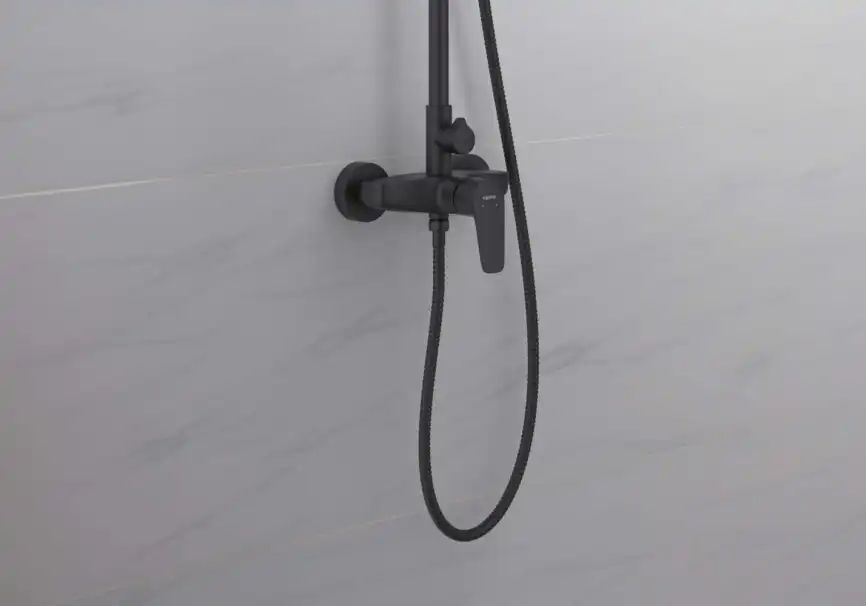 Душевая система Aquatek БЕТТА AQ2160MB, Черный матовый фото 10