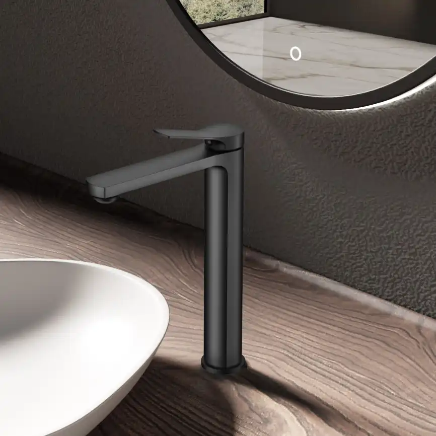 Смеситель для раковины Vincea Arco VBF-4AR02MB, черный матовый фото 1