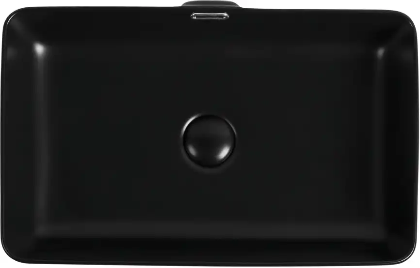 Раковина накладная Aquanet PERFECT-3-MB 55х35х14 прямоугольная, Черная матовая фото 4