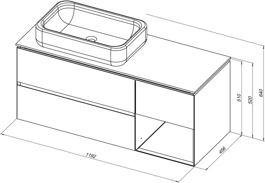 Тумба под раковину Allen Brau Infinity 120 1.21005.CGM L олива матовый фото 2