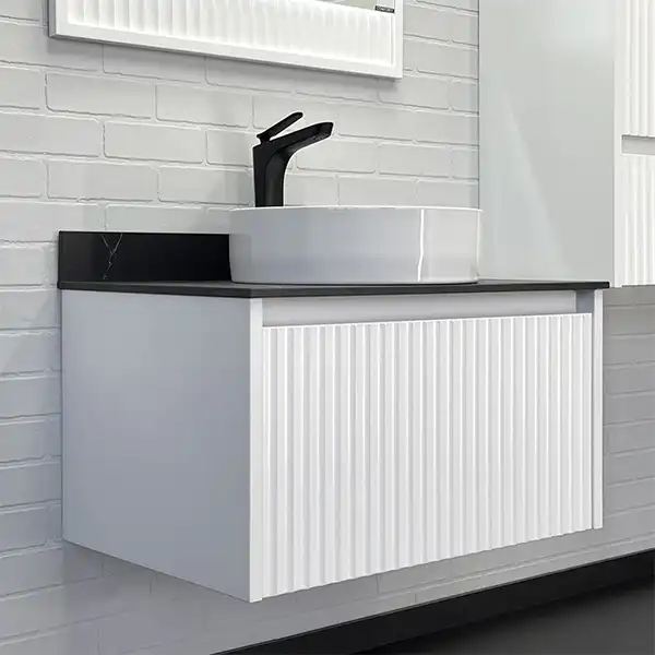 Тумба с умывальником Comforty Марсель 75 Белый, 00-00012270 фото 1