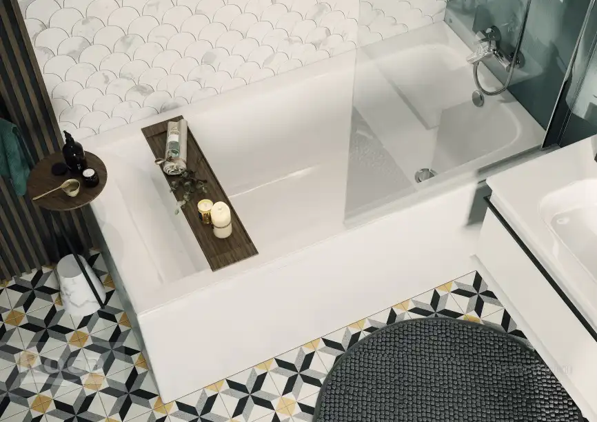 Акриловая ванна Roca Elba 160х75 248619000 прямоугольная, Белая фото 8