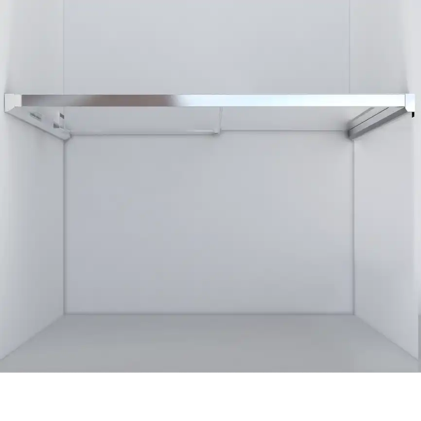 Душевая дверь Vincea Lugano 130 VDS-1L130CLB-1, раздвижная, профиль черный, стекло прозрачное фото 2