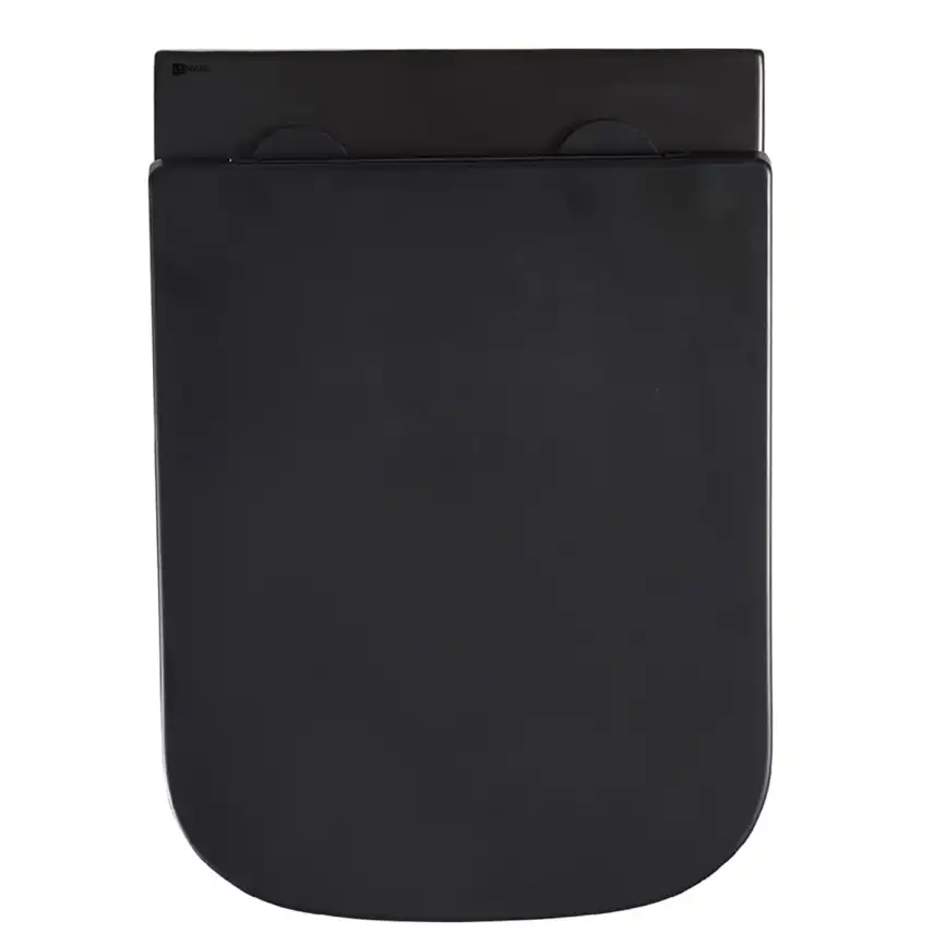 Подвесной унитаз Lemark FLOREX 9612002, безободковый с сиденьем микролифт, смыв вихревой Торнадо 3.0, чёрный матовый фото 13