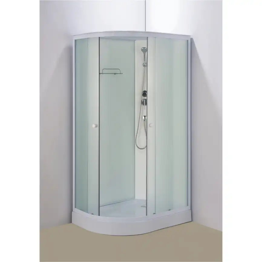 Душевая кабина Loranto 120х80 CS-877ECTM/W-120, низкий поддон, цвет профиля белый фото 2