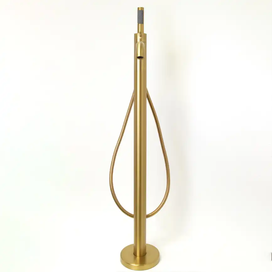 Смесители для ванны AVS Slimmer 811-112-BG напольный, брашированное золото фото 3