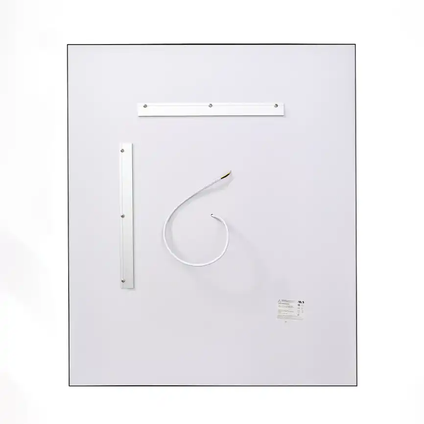 Зеркало с подсветкой AVS ZH 75x90 см, антипар, черное матовое фото 6