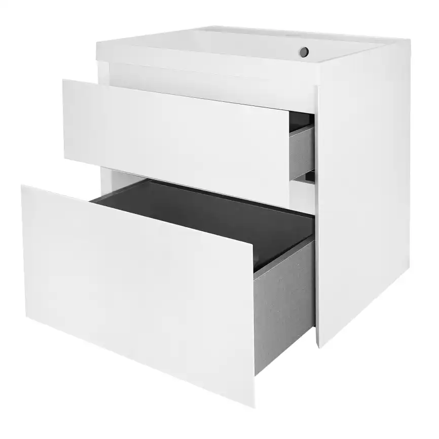 Тумба с раковиной Azario Velluto 60 CS00097535, подвесная, Белая матовая фото 2