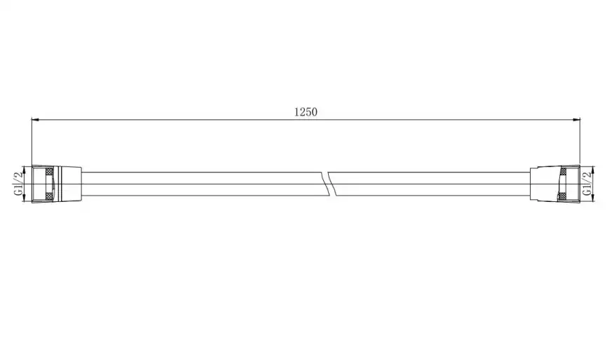 Шланг для душа Aquatek  AQ2110MB, Черный матовый фото 2