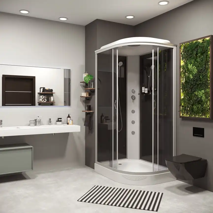 Душевая кабина Niagara Classic 120х80х215 NG-3512-14LG низкий поддон, с гидромассажем, 35121433LG фото 2