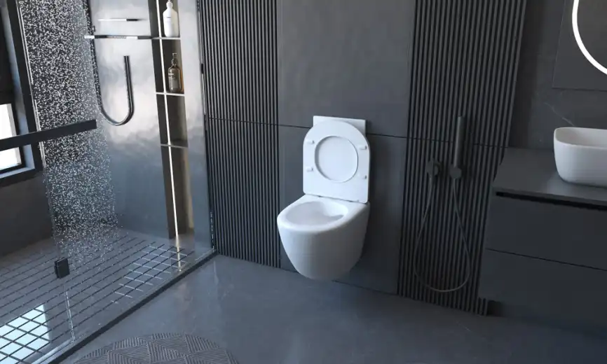 Подвесной унитаз ABBER Bequem AC1100 белый, безободковый, с сиденьем микролифт фото 8