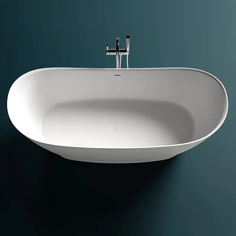 Ванна Salini NOEMI 185х80 101811SM из материала S-Stone, Белая матовая фото 4