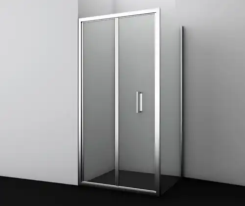 Душевой уголок WasserKRAFT Weser 78F 100х90 78F22 профиль Хром стекло Прозрачное фото 1