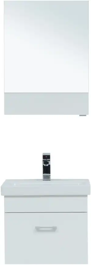 Тумба под раковину Aquanet Нота 50 (Moduo Slim) белый 246955 фото 9