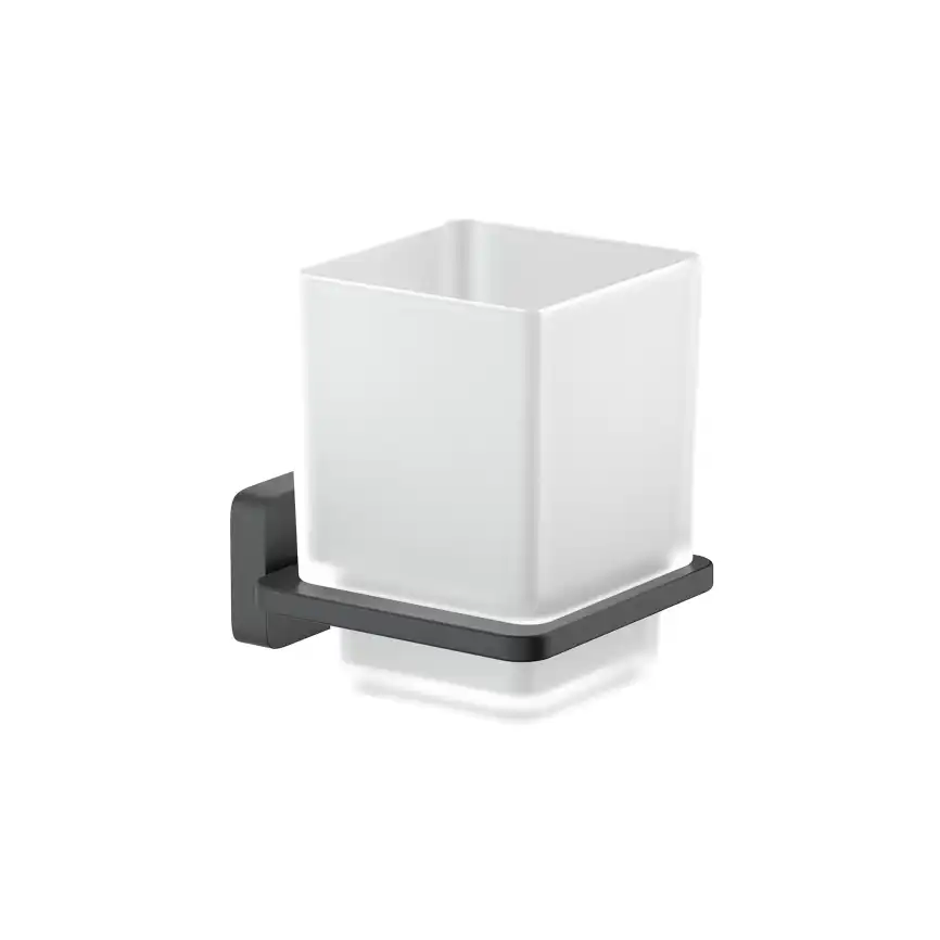 Стакан для ванной Aquatek Либра AQ4304MB, Черный матовый фото 1