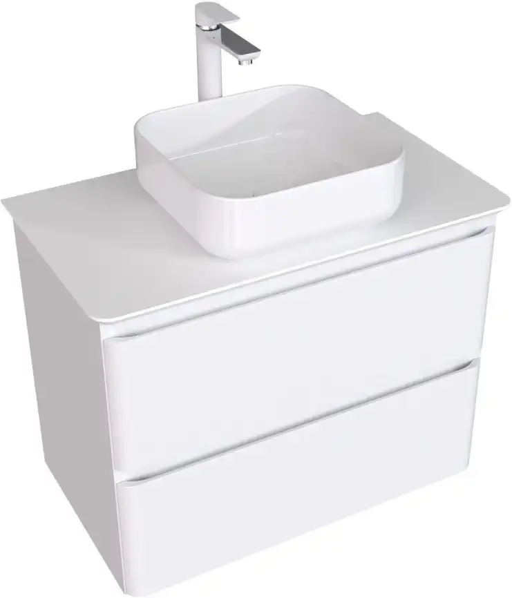 Тумба под раковину Aquanet Эмбер 80 белый матовый 330467 фото 3