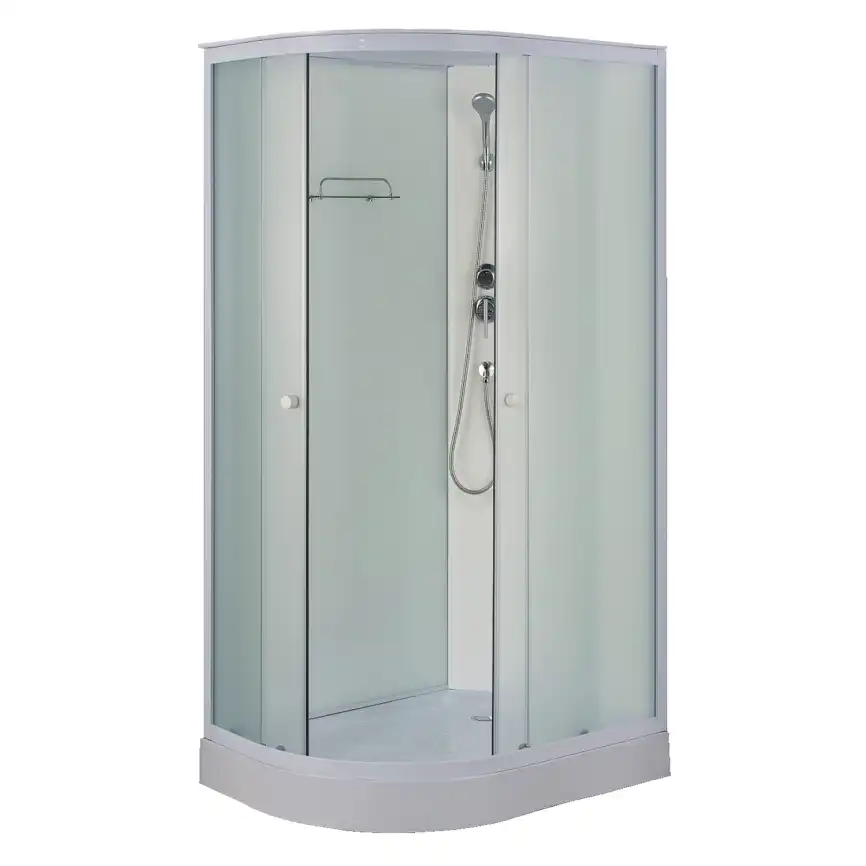 Душевая кабина Loranto 120х80 CS-877ECTM/W-120, низкий поддон, цвет профиля белый фото 1