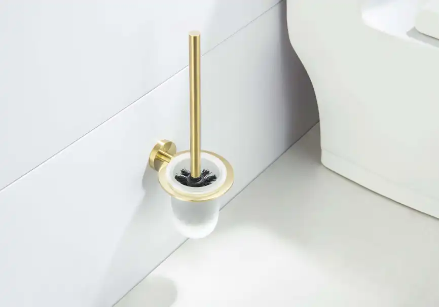 Ершик для унитаза Aquatek Оберон AQ4210BG, Золото матовое фото 3