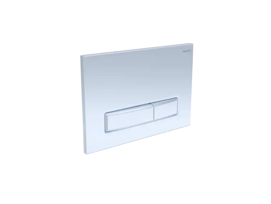 Панель смыва Aquatek Slim Белая глянец (клавиши прямоугольные) KDI-0000021 фото 2
