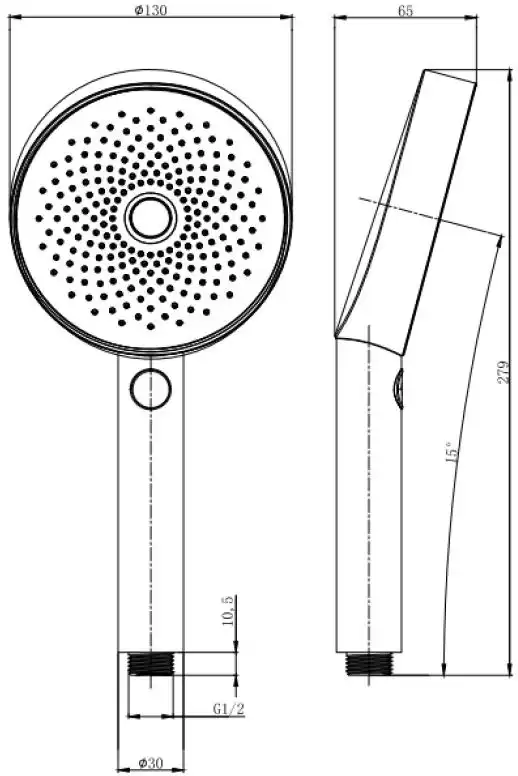 Душевая лейка Allen Brau Priority 5.31B20-31 черный матовый фото 2