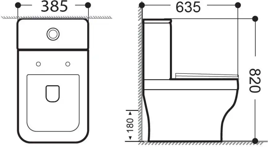 Сливной бачок Aquanet Elegant C2 LX-2914 фото 2