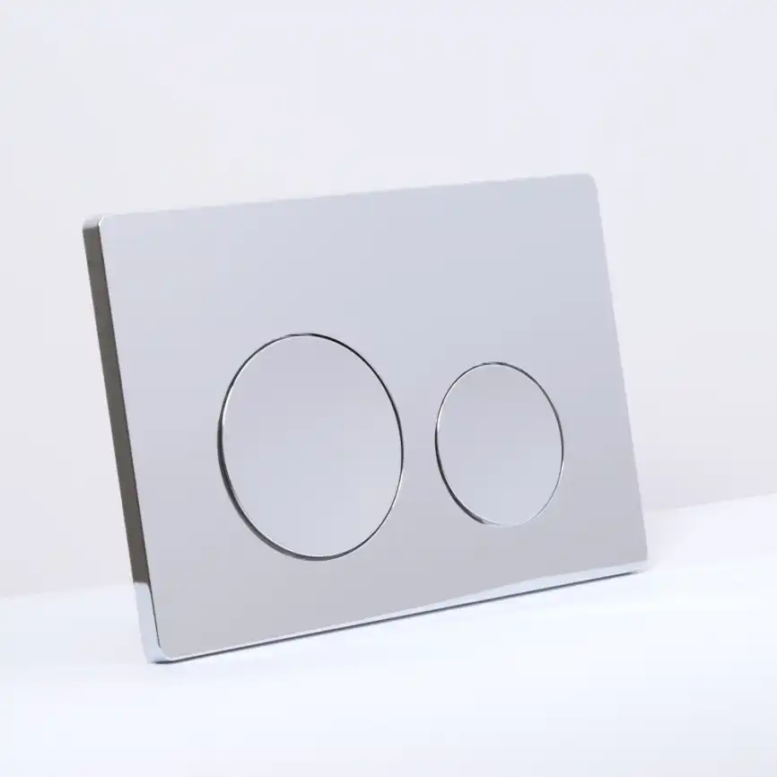 Клавиша смыва AVS 809-0012-CR круглые кнопки, хром фото 2