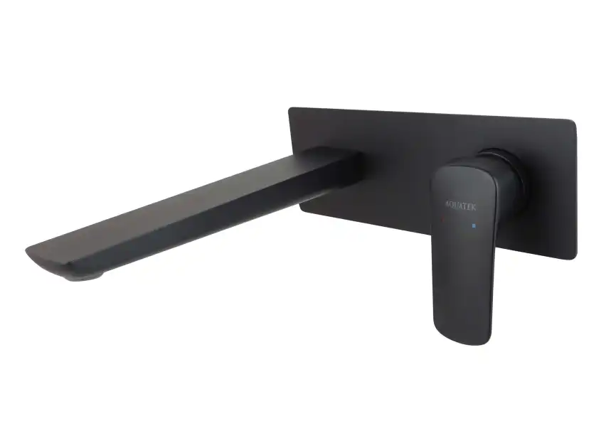 Смеситель для раковины Aquatek Вега AQ1013MB встраиваемый, с внутренней частью, Черный матовый фото 1