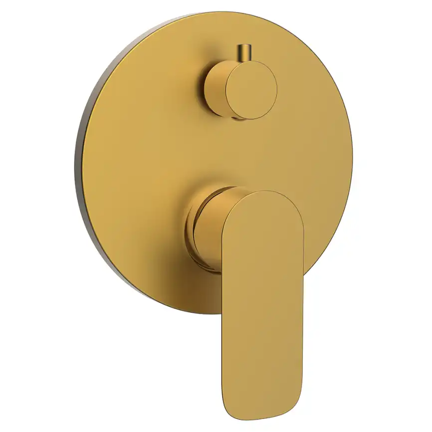 Смеситель для ванны AVS Basic 811-704-BG встраиваемый, с внутренней частью, брашированное золото фото 1