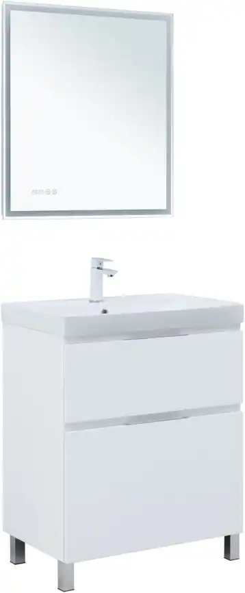 Тумба под раковину Aquanet Алвита New 70 напольная, белый матовый, 344133 фото 13