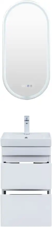 Тумба под раковину Aquanet Слим 40 белый сатин, 346045 фото 8