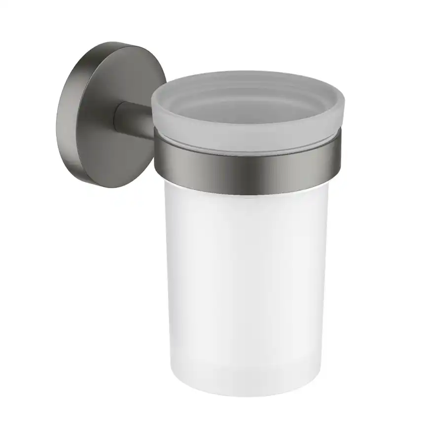 Стакан для ванной Aquatek Европа AQ4104BGM, Оружейная сталь фото 1