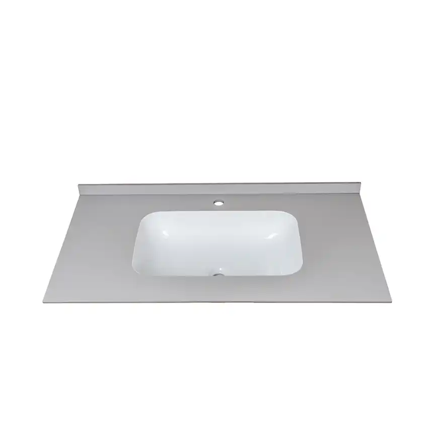 Раковина мебельная AVS Шарм 100x56 белая/серая фото 2