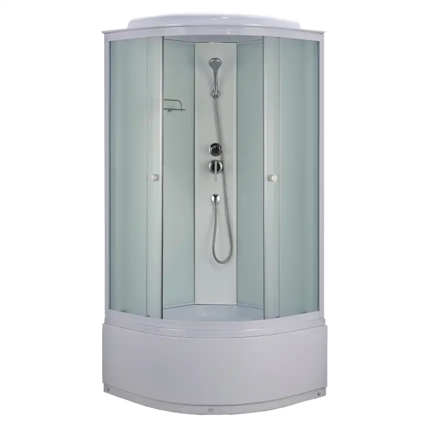 Душевая кабина Loranto 90х90, высокий поддон, Матовое стекло, CS-888EDTM/W-90 фото 1