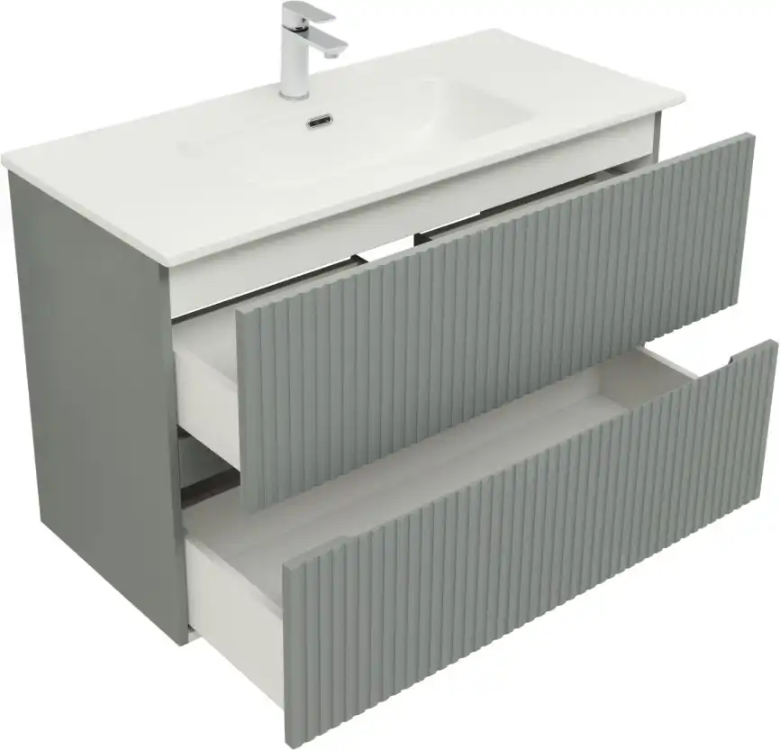 Тумба под раковину Aquanet Джейн 100 мисти грин 313320 фото 7