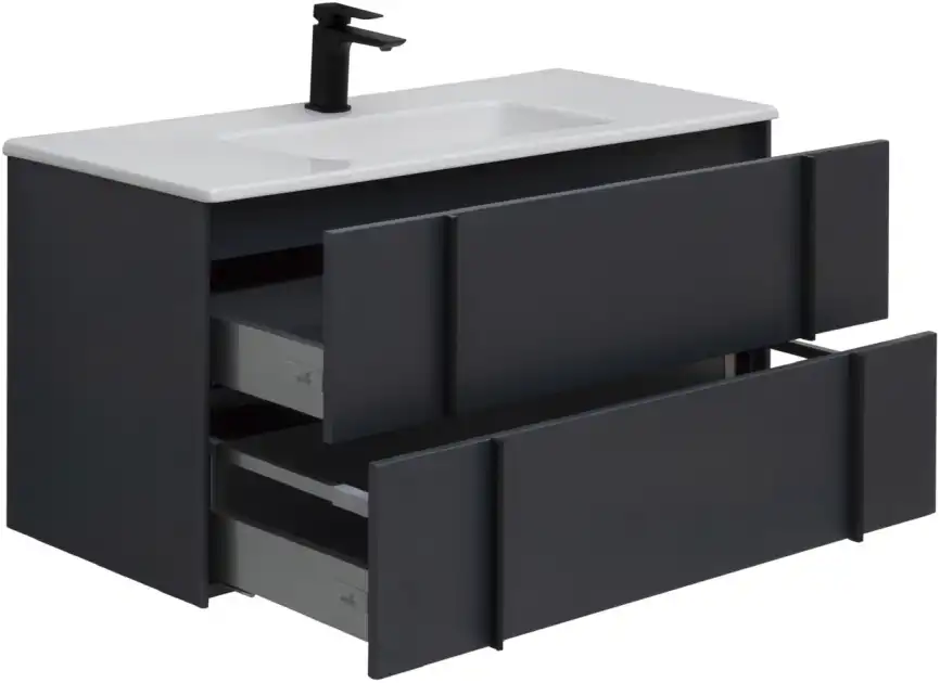 Тумба под раковину Allen Brau Reality 100 1.32007.AM антрацит матовый фото 6