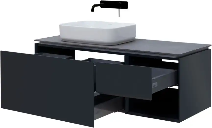 Тумба под раковину Allen Brau Infinity 120 1.21006.AM L антрацит матовый фото 5