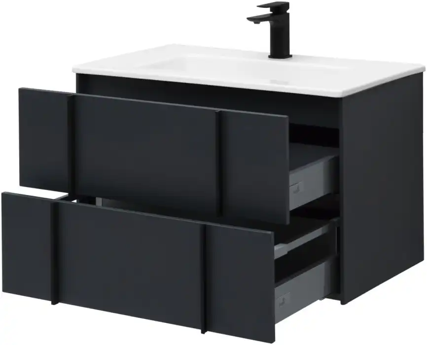 Тумба под раковину Allen Brau Reality 80 1.32005.AM антрацит матовый фото 9