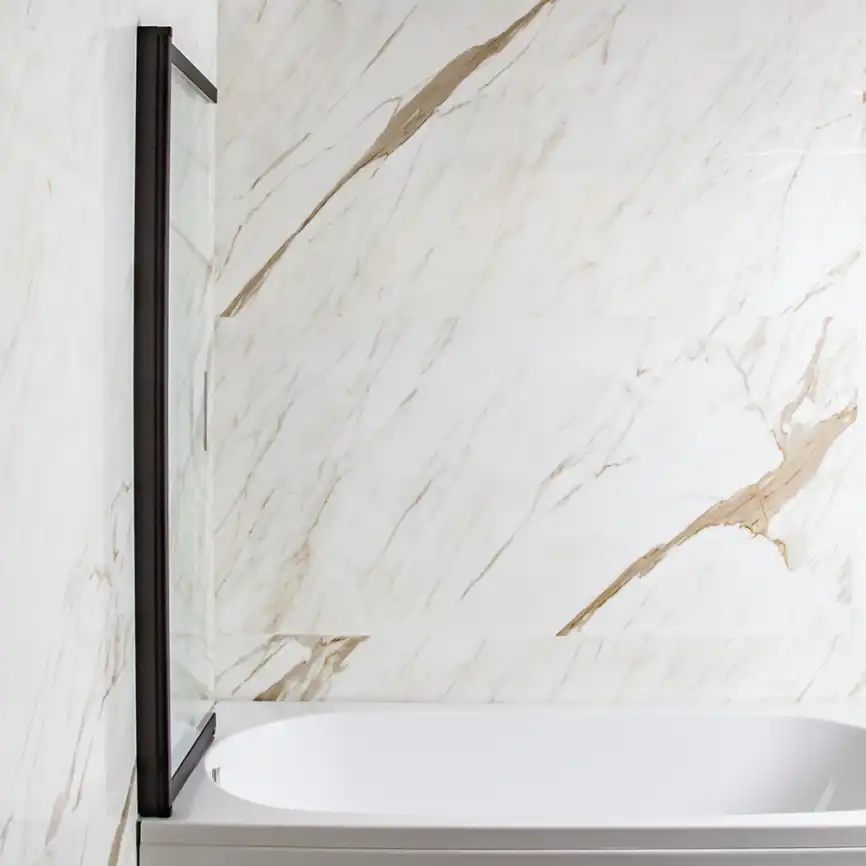 Шторка на ванну AVS Слайдер Плюс 80 профиль черный, стекло прозрачное, 803-0011-150-82-BM-T фото 11
