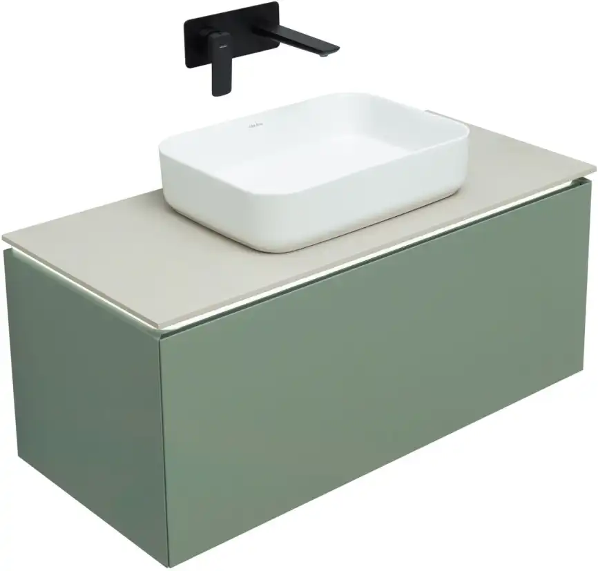 Тумба под раковину Allen Brau Infinity 100 1.21004.CGM олива матовый фото 5